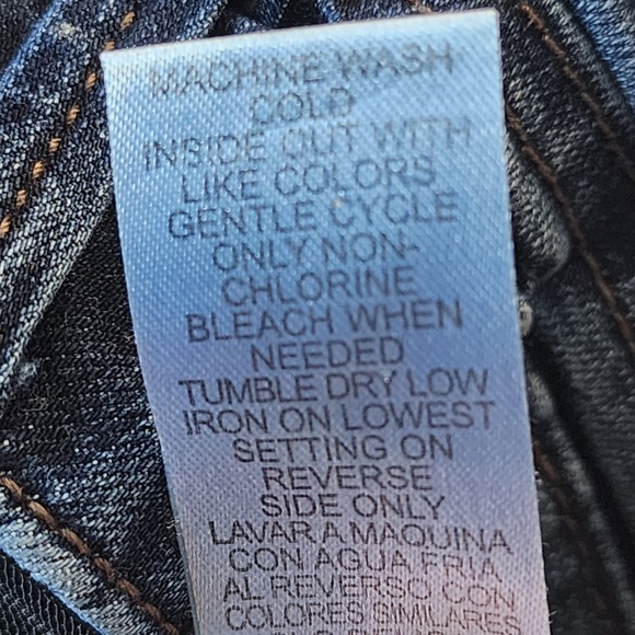 Democracy Jeans Womens Size 4 Ab Technology Blue Denim Cut Off Ankle Stretch - Picture 6 of 7